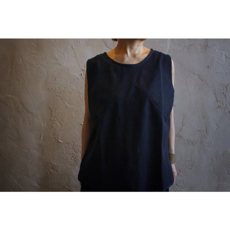 カディノースリーブシャツ indigo / ルクツル