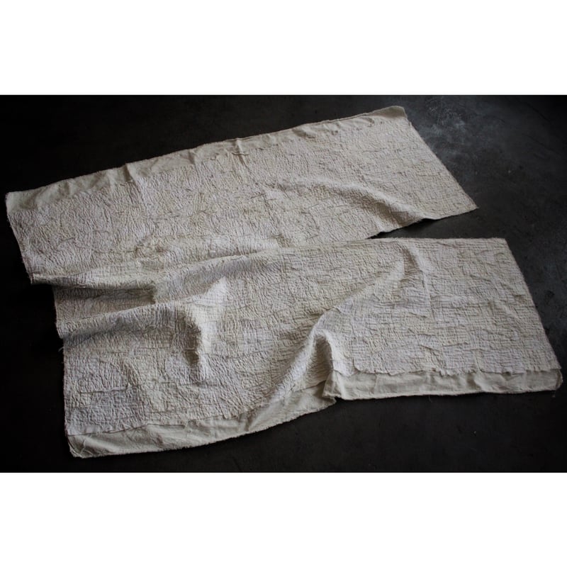 カディ刺し子柄マルチユース ベンガラ白 / MITTAN | SoL