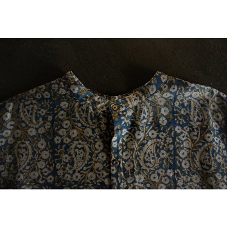 PUFF SLEEVE BLOUSE -limited block print / WONDER FULL LIFE