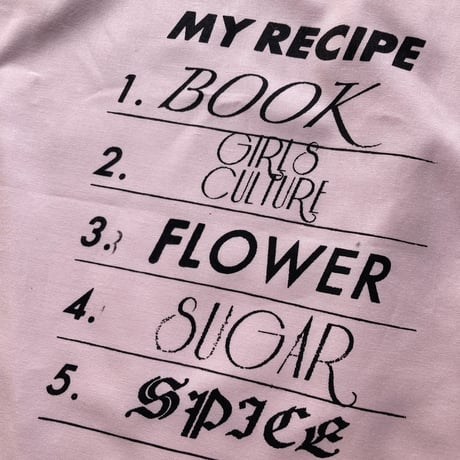 MY RECIPE BAG  ( book / girls culture / flower / sugar / spice )