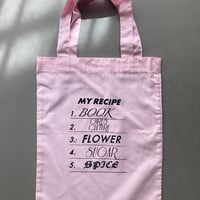 MY RECIPE BAG  ( book / girls culture / flower / sugar / spice )