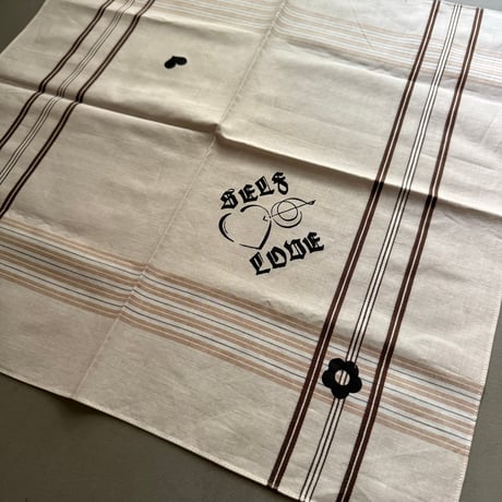 vintage check ハンカチ( beige )