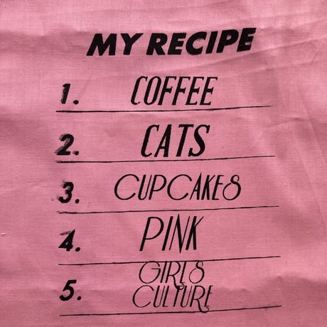 新色❤︎MY RECIPE BAG ( coffee / cats / cup cakes / pink / girls culture )