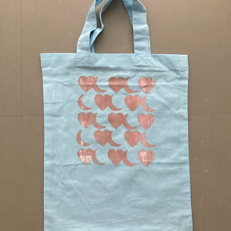 souvenir tote "white × pink marble"