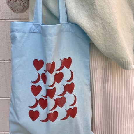 souvenir tote "white × pink marble"