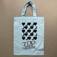 souvenir tote "MUCH CAFFEINE PROJECT"