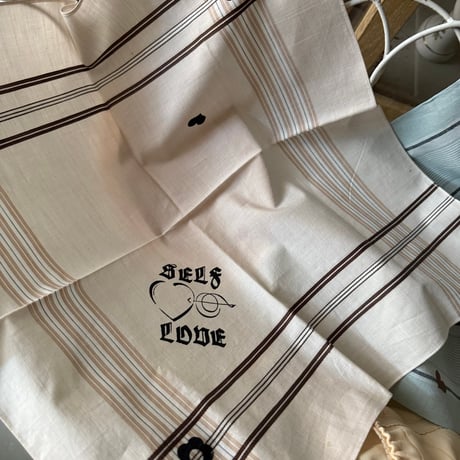 vintage check ハンカチ( beige )