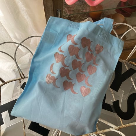 souvenir tote "white × pink marble"