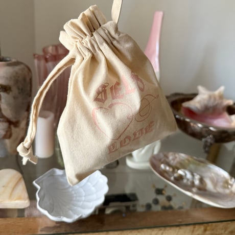 "SELF LOVE" ミニ巾着pouch👝