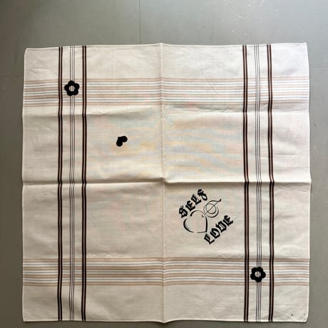 vintage check ハンカチ( beige )