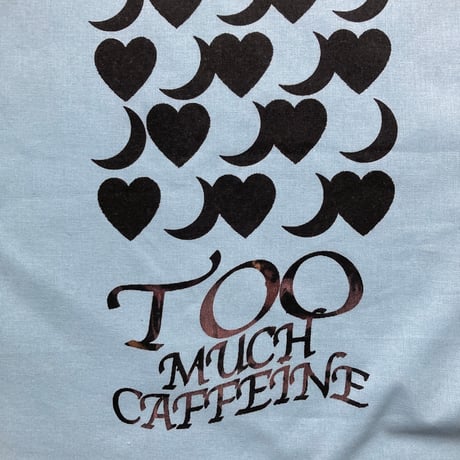 souvenir tote "MUCH CAFFEINE PROJECT"