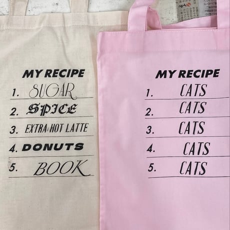 MY RECIPE BAG (cats / cats / cats / cats / cats)