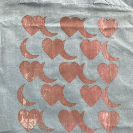 souvenir tote "white × pink marble"