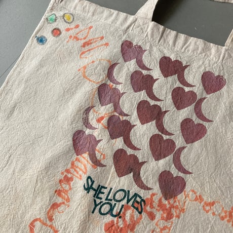 kid's drawing tote (ヴィンテージ)