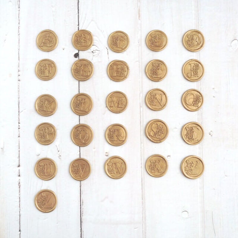 STAMP】FLORAL LETTERS A to Z【スタンプヘッド】 | シーリングワッ