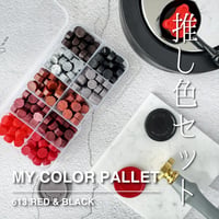 【MY COLOR PALLET】613：RED&BLACK【10色セット】