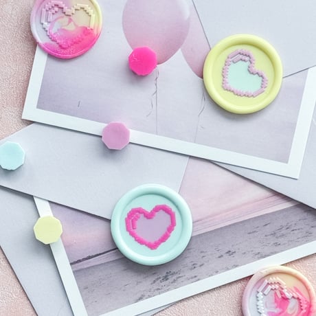 【STAMP】722：PIXEL HEART【スタンプヘッド】