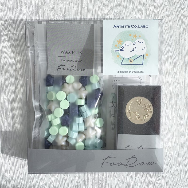 WAX&STAMP SET】シマエナガ ワックス・スタンプセット【卯月小春