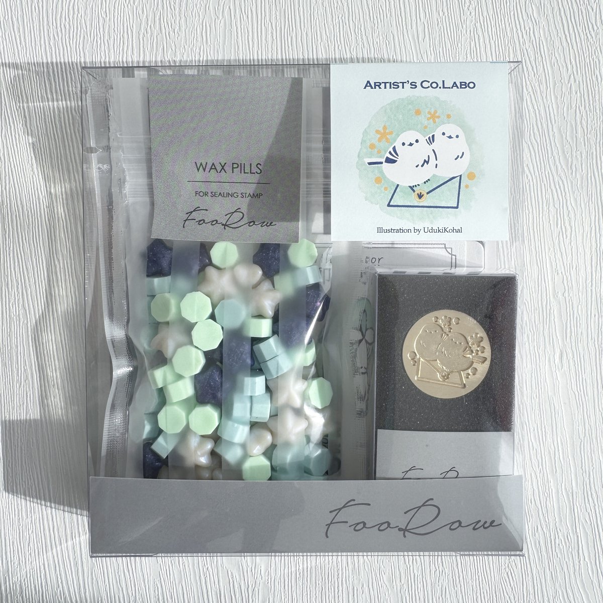 WAX&STAMP SET】シマエナガ ワックス・スタンプセット【卯月小春
