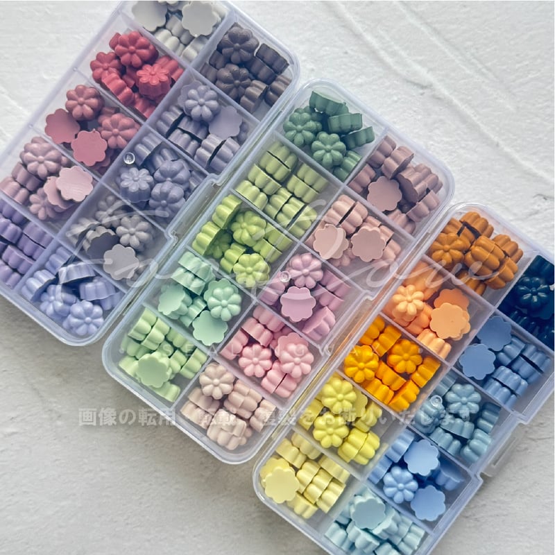 PILL】MILKY TEXTURE FLOWER SHAPE【WAX PALLET】【3種