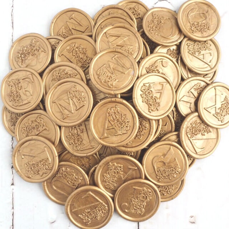 STAMP】FLORAL LETTERS A to Z【スタンプヘッド】 | シーリングワッ