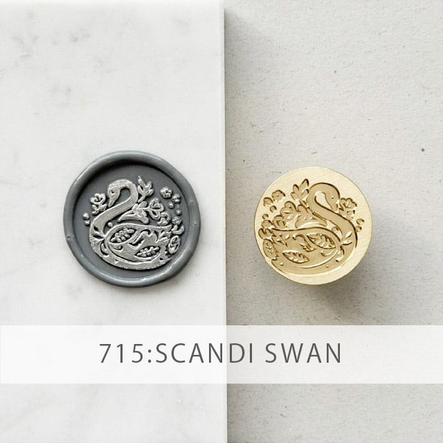 STAMP】715：SCANDI SWAN【スタンプヘッド】 | シーリングワックス専門