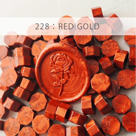 【PILL】228：RED GOLD【レッド系】【単色35g：約100粒】【パール/メタリック】