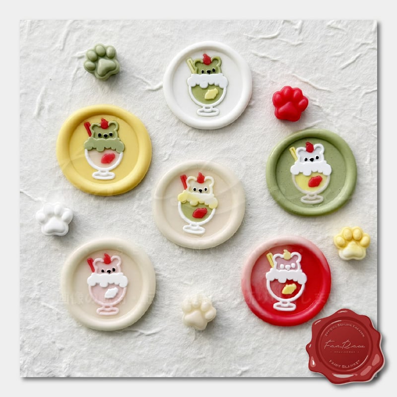 WAX&STAMP SET】ふむくま ワックス・スタンプセット【Fairy Blanket