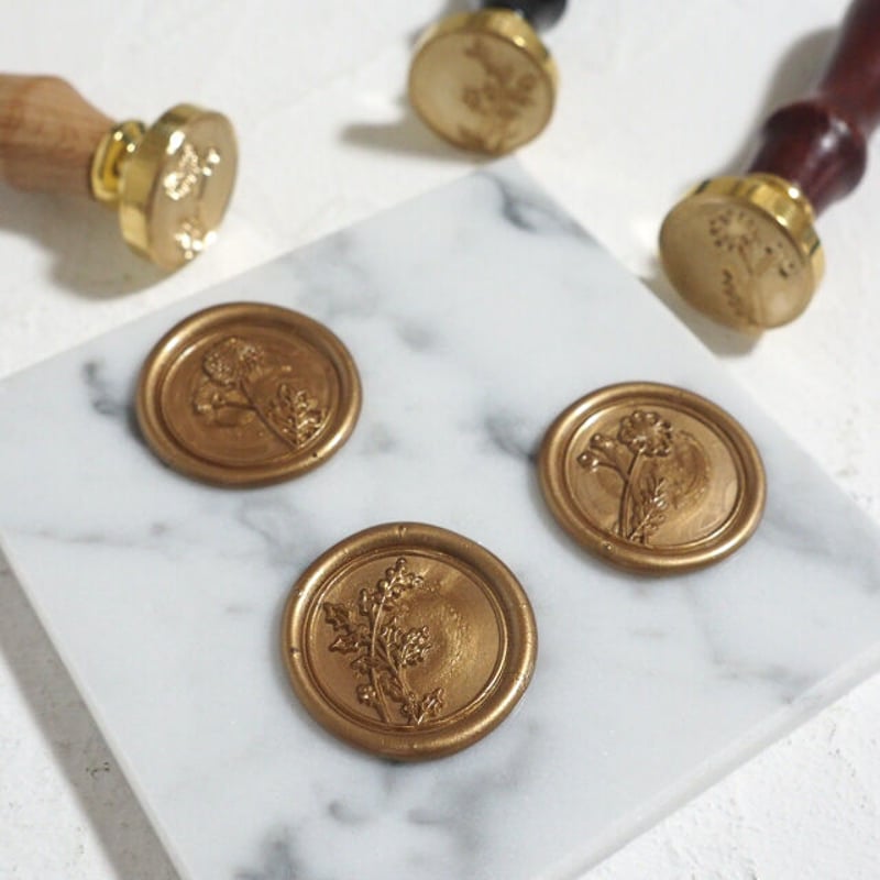 STAMP】誕生月花シリーズ【10-12月】【スタンプヘッド】 | シーリング