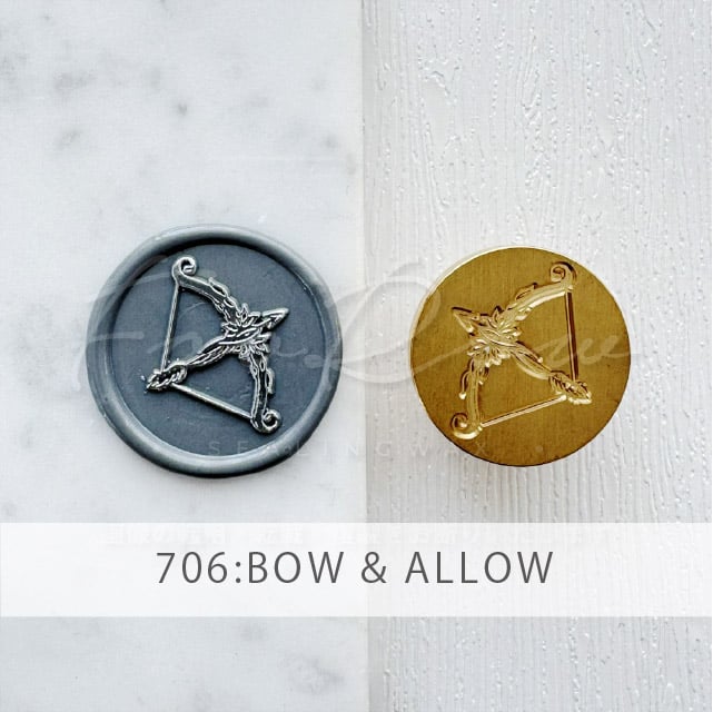 リングスタンド 9個セット 新品　未開封 STAMP】706：BOW&ALLOW【スタンプヘッド】 | シーリングワックス