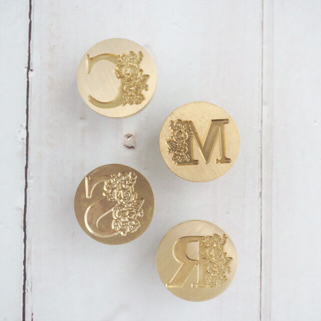 STAMP】FLORAL LETTERS A to Z【スタンプヘッド】 | シーリングワッ