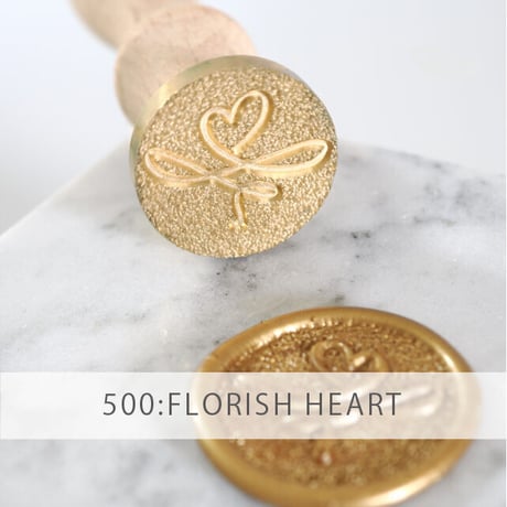 【STAMP】FLORISH HEART【500】【スタンプヘッド】
