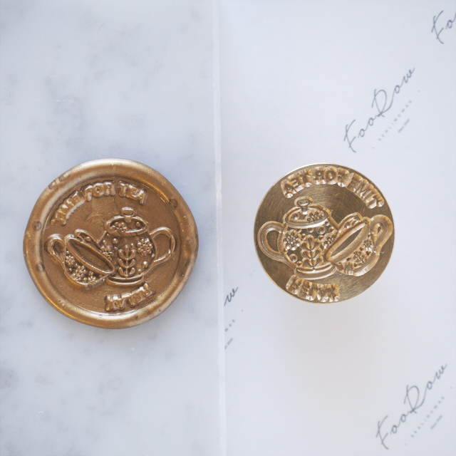STAMP】566：TIME FOR TEA【スタンプヘッド】 | シーリングワックス