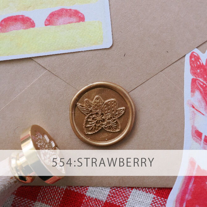 STAMP】554：STRAWBERRY【スタンプヘッド】 | シーリングワックス専門