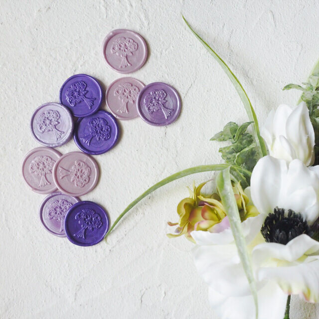 なたは様用•*¨*•.¸♬︎ STAMP】Bouquet_ANEMONE【348】【スタンプヘッド】 | シーリングワック