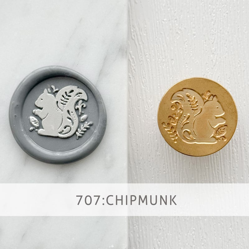 ☆★KH★☆ STAMP】707：CHIPMUNK【スタンプヘッド】 | シーリングワックス専門店