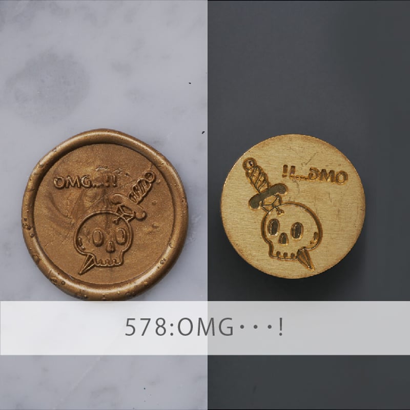 ★*★様 GOOD MORNING INVADER Stampop スタンポップ STAMP】578:OMG・・・!【スタンプヘッド】 | シーリング