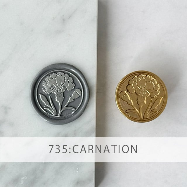 STAMP】735：CARNATION【スタンプヘッド】 | シーリングワックス専門店