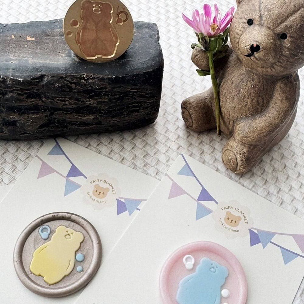 WAX&STAMP SET】ふむくま ワックス・スタンプセット【Fairy