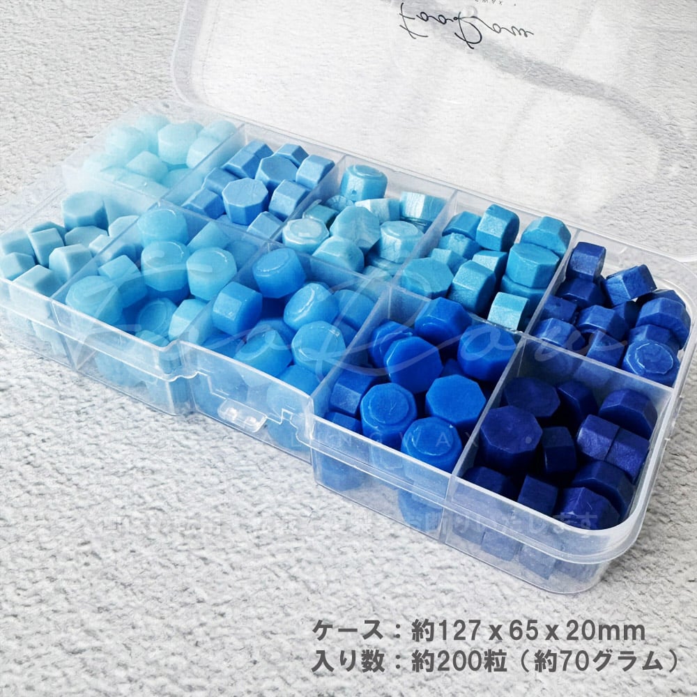 MY COLOR PALLET】608：BLUE【10色セット】 | シーリングワックス専門