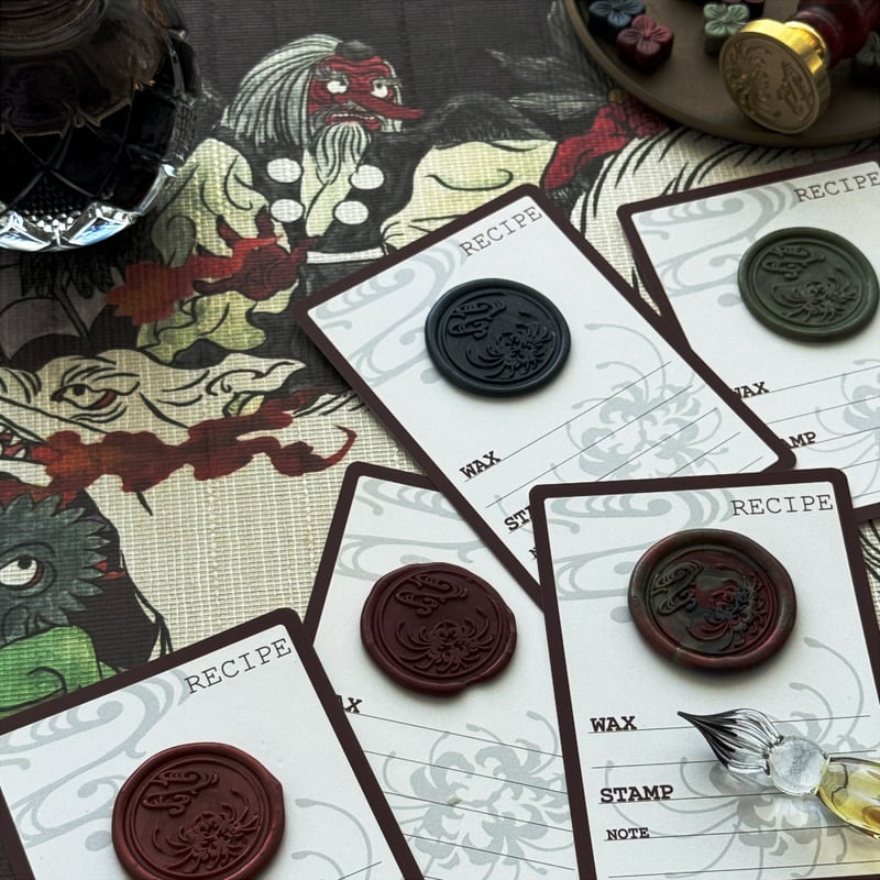 WAX&STAMP SET】彼岸花 ワックス・スタンプセット【冩樂@彼岸堂