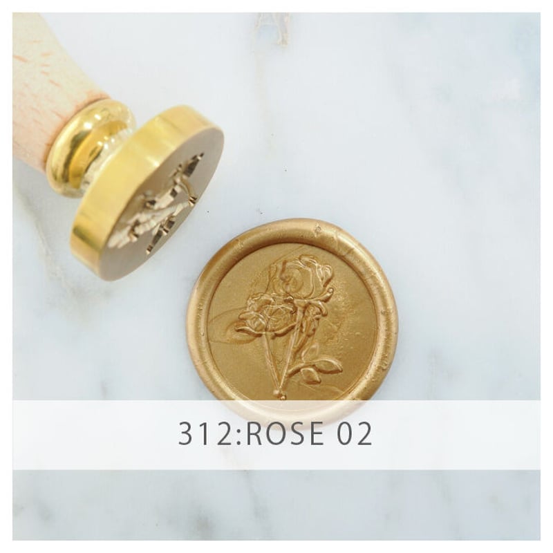 STAMP】Rose_02【312】【メール便発送】 | シーリングワックス専門店