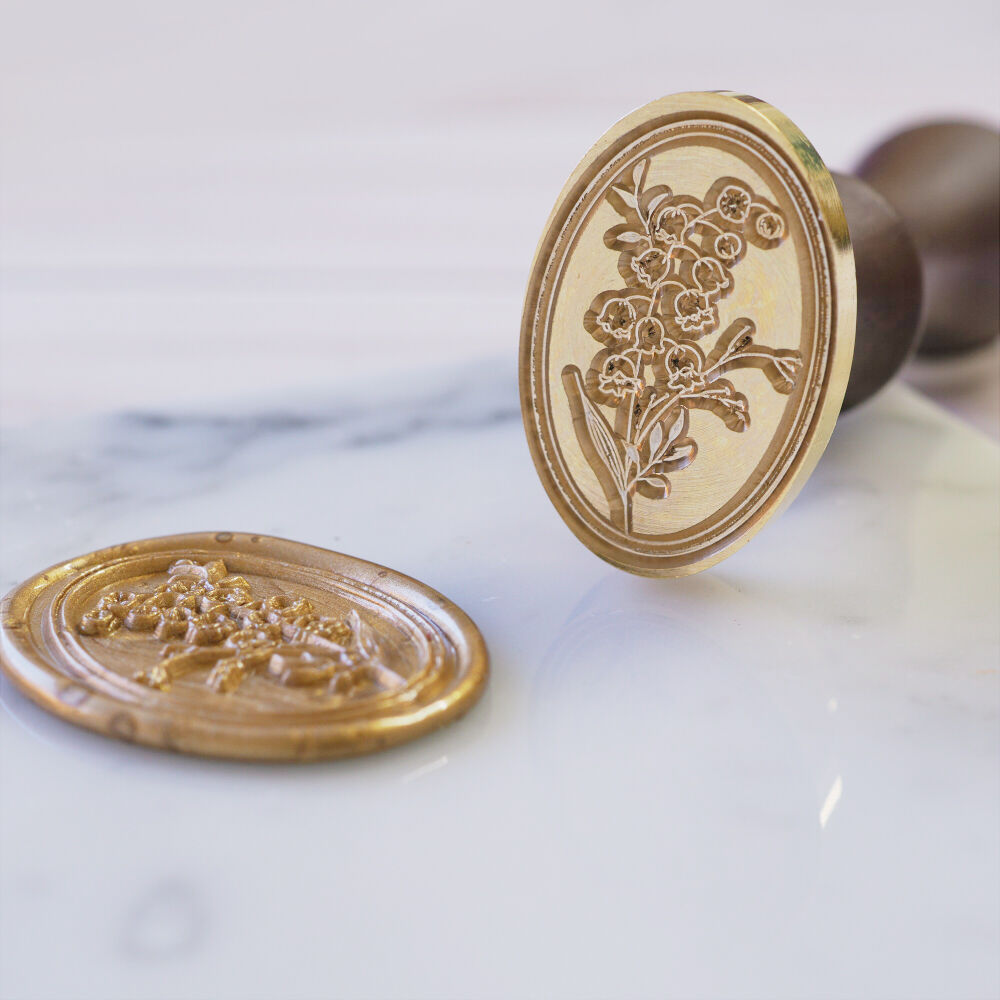 muget様ご確認用 STAMP】529：OVAL MUGUET【スタンプヘッド】 | シーリング