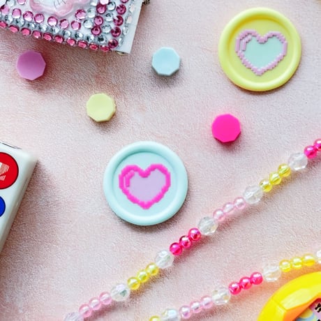 【STAMP】722：PIXEL HEART【スタンプヘッド】