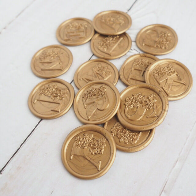 STAMP】FLORAL LETTERS A to Z【スタンプヘッド】 | シーリングワッ