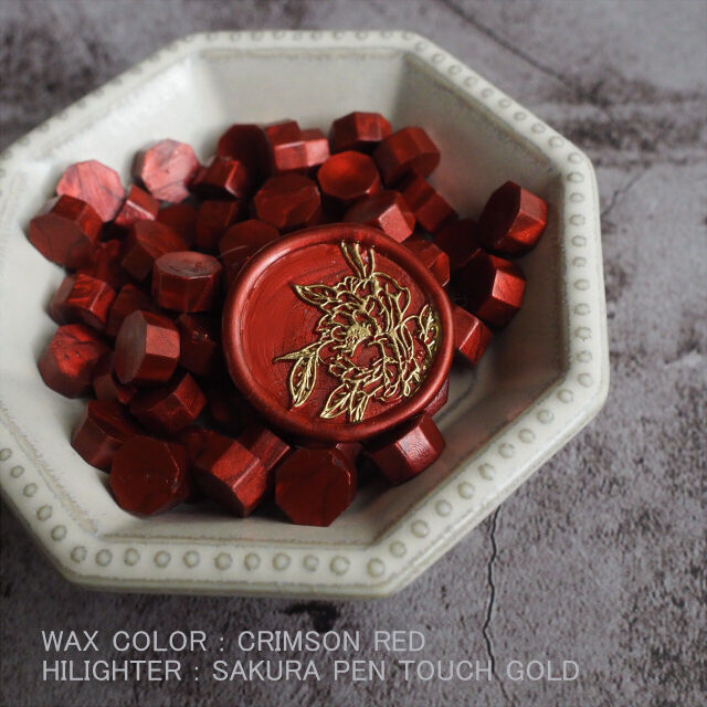 STAMP】BLOOMING PEONY【334】【メール便発送】 | シーリングワックス専