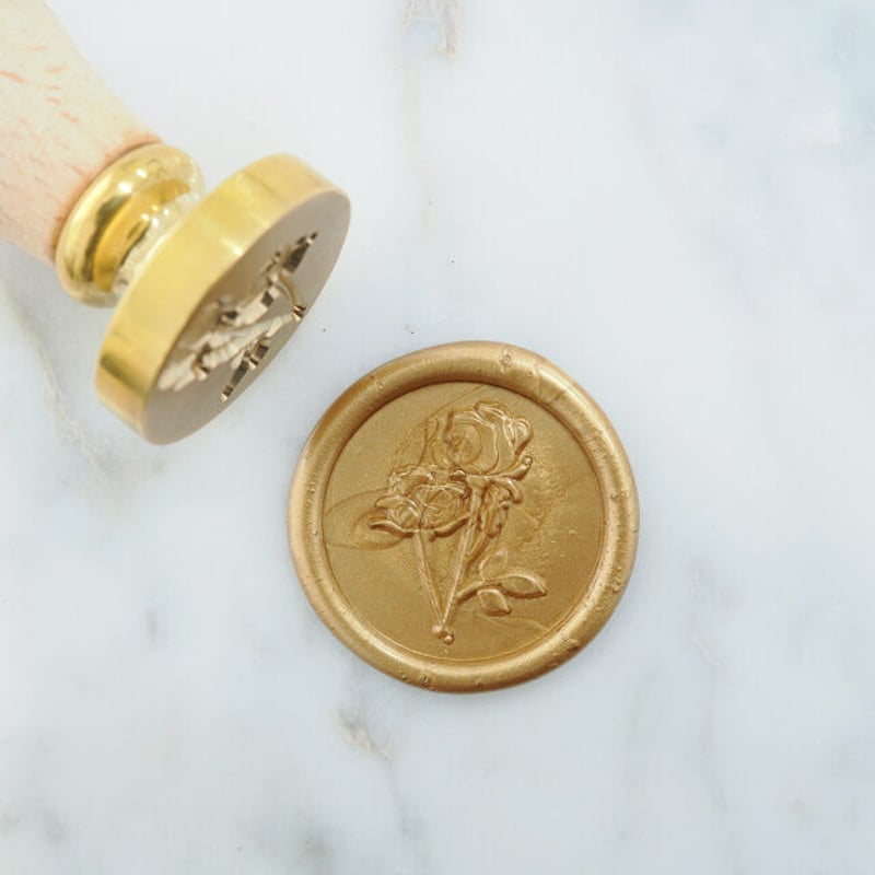 STAMP】Rose_02【312】【メール便発送】 | シーリングワックス専門店