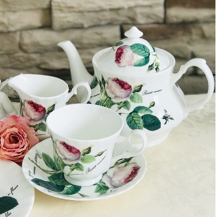 Redoute 凄まじい Rosesルドゥトロサティーポット