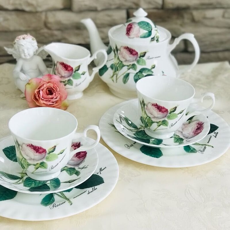 ロイカーカム Redoute Roses ティーポット＆コーヒーカップ