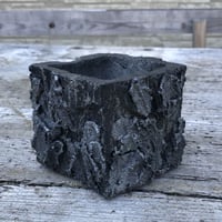 炭混コンクリート鉢 岩肌角型タイプ